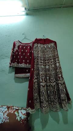 Bridal Lehenga Just 1 time used 10/10