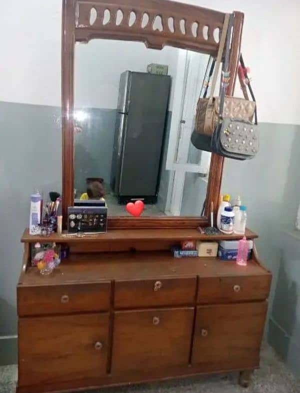 Bed with Dressing Table in good condition. 2