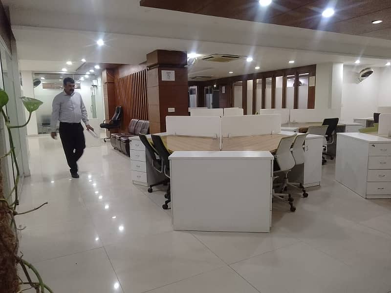 5500 Square Feet Fully Furnished Corporate Office Available For Rent At Main Boulevard Gulberg 7