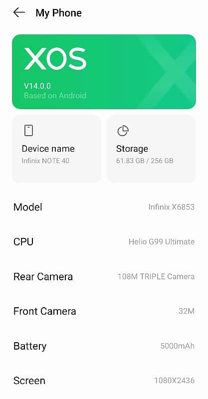 Infinix Not 40 with complete Accessory and almost 11 month warranty 5