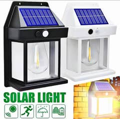 solar Motion Sensor Outdoor Wall Light