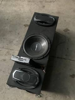 car wooder, speaker with amp car shaking bass next level sound