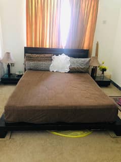 bed with mattress