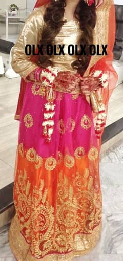 Mehindi bridal dress