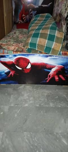 spiderman bed and study table