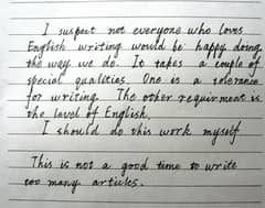 handwriting