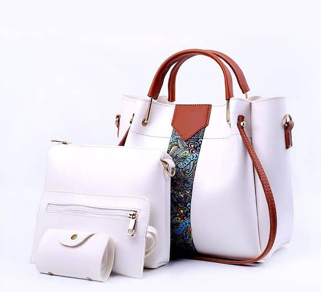 4 Pcs Women's Royal PU Leather Shoulder Bag 0