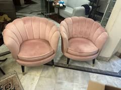 2 one seater sofas