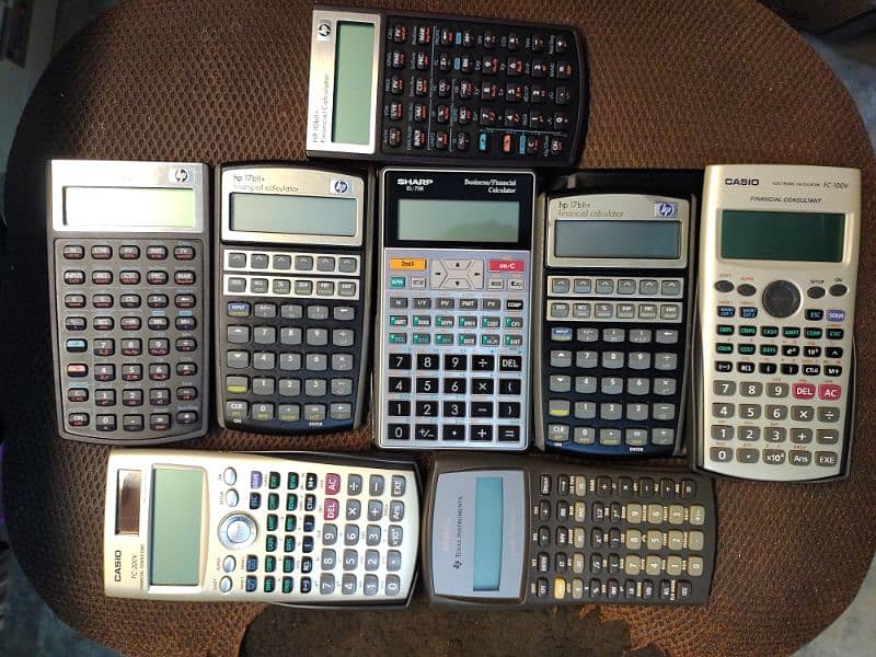 HP CASIO SHARP FINANCIAL CALCULATOR BA2 PLUS TEXAS INSTRUMENTS 3