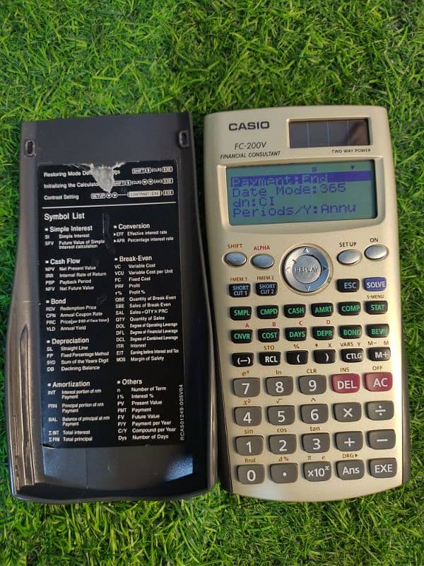 HP CASIO SHARP FINANCIAL CALCULATOR BA2 PLUS TEXAS INSTRUMENTS 5