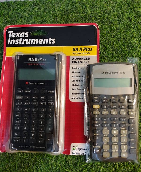 HP CASIO SHARP FINANCIAL CALCULATOR BA2 PLUS TEXAS INSTRUMENTS 12