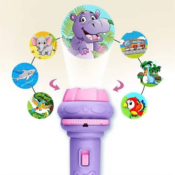 Projector Flashlight torch for kids Educational Toy 4