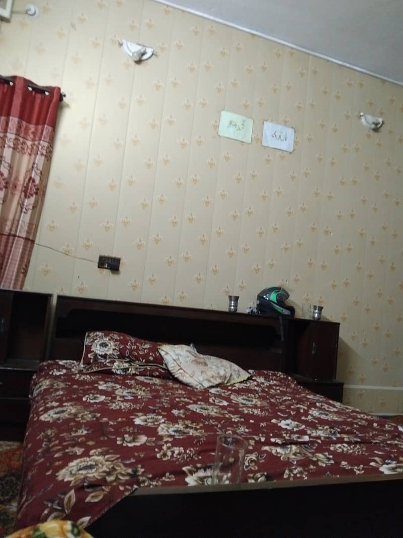 wooden bed nice condition 0