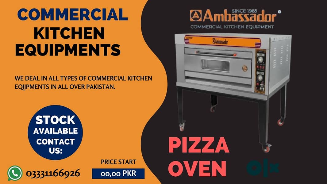 pizza oven / fast food setup / food cart / restaurant equipment / oven 0