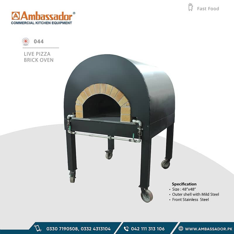 pizza oven / fast food setup / food cart / restaurant equipment / oven 16