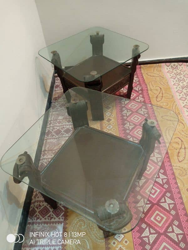 1 center table, 2 side tables 3