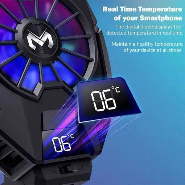 MEMO DL05 Instant Heat Dissipation Phone Cooling Radiator Fan 6