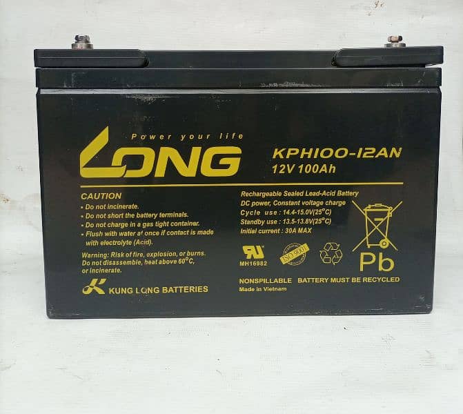 Dry Battery, 12V, 100Ah for sale! 1