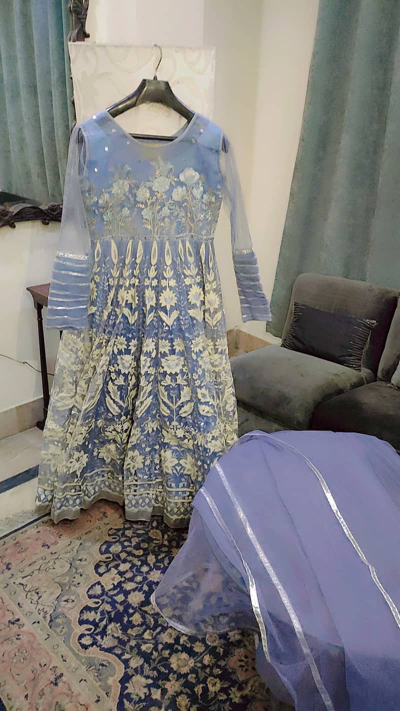 Zahra Ahmed Ice blue dress 2