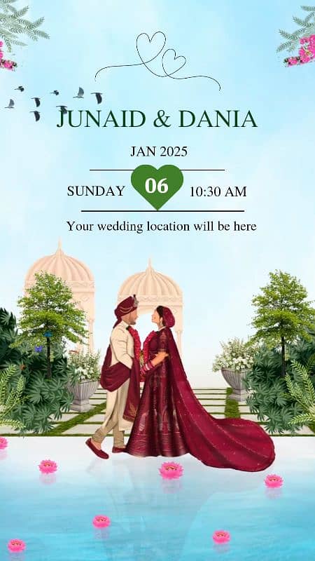 DIGITAL WEDDING INVITATIONS AT CHEAP RATE AVAILABLE FOR SHAADI SEASON 0