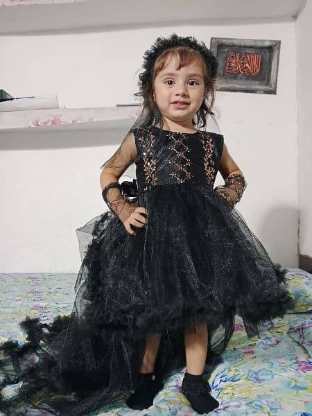 black frock,kids dress,kids clothes, 0