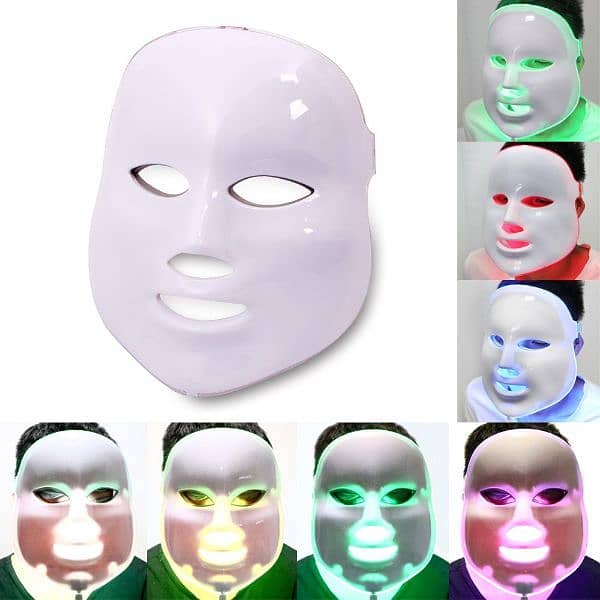 imported 7 colour led light therapy face mask 7 color led light mask 3