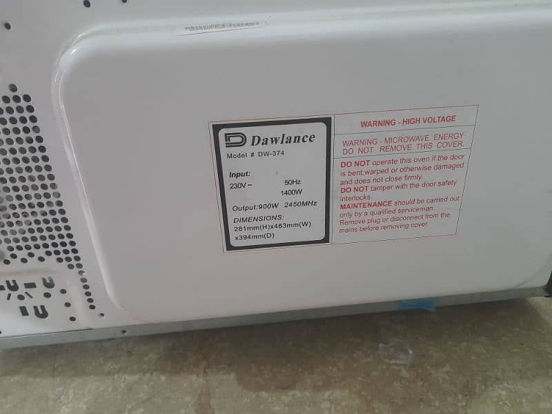 DAWLANCE MICROWAVE OVEN 1