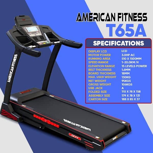 American fitness jogging running treadmill gym and fitness machine 1