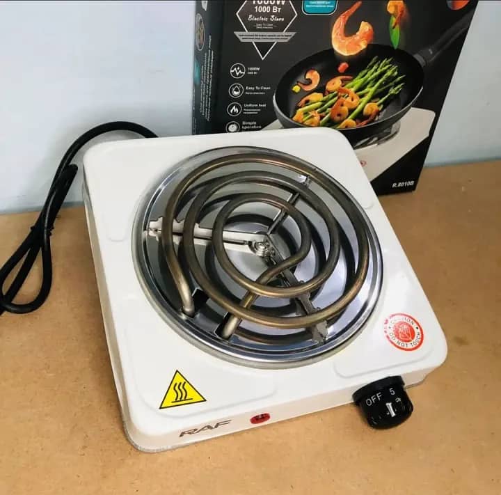 Electric stove for cooking, water boiling etc , hot plate heat up sing 2