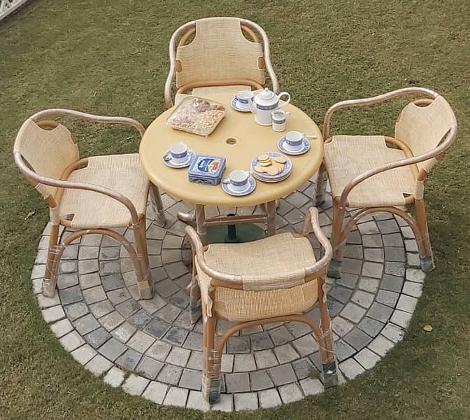 upvc garden chair set 5