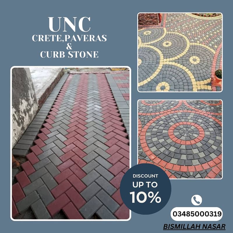 Pavers/ Tuff Tiles/ curb stone for sale/pebbles 0