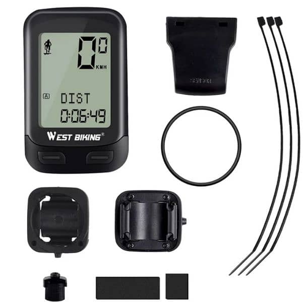 bike computer wireless waterproof bicycle odometer speedometer light 1