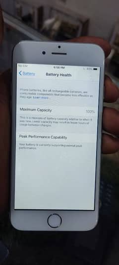 I phone 6 PTA parovd 128gp all ok ha halth 100 battery change ha