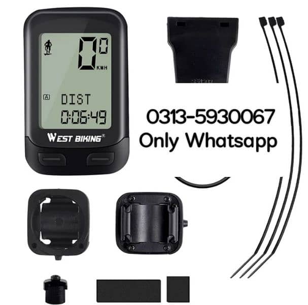 Bike Computer Wireless Waterproof Bicycle Odometer Speedometer 0