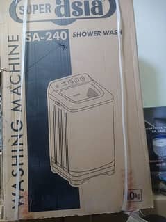 super Asia Washing machine 240 shower wash box pack