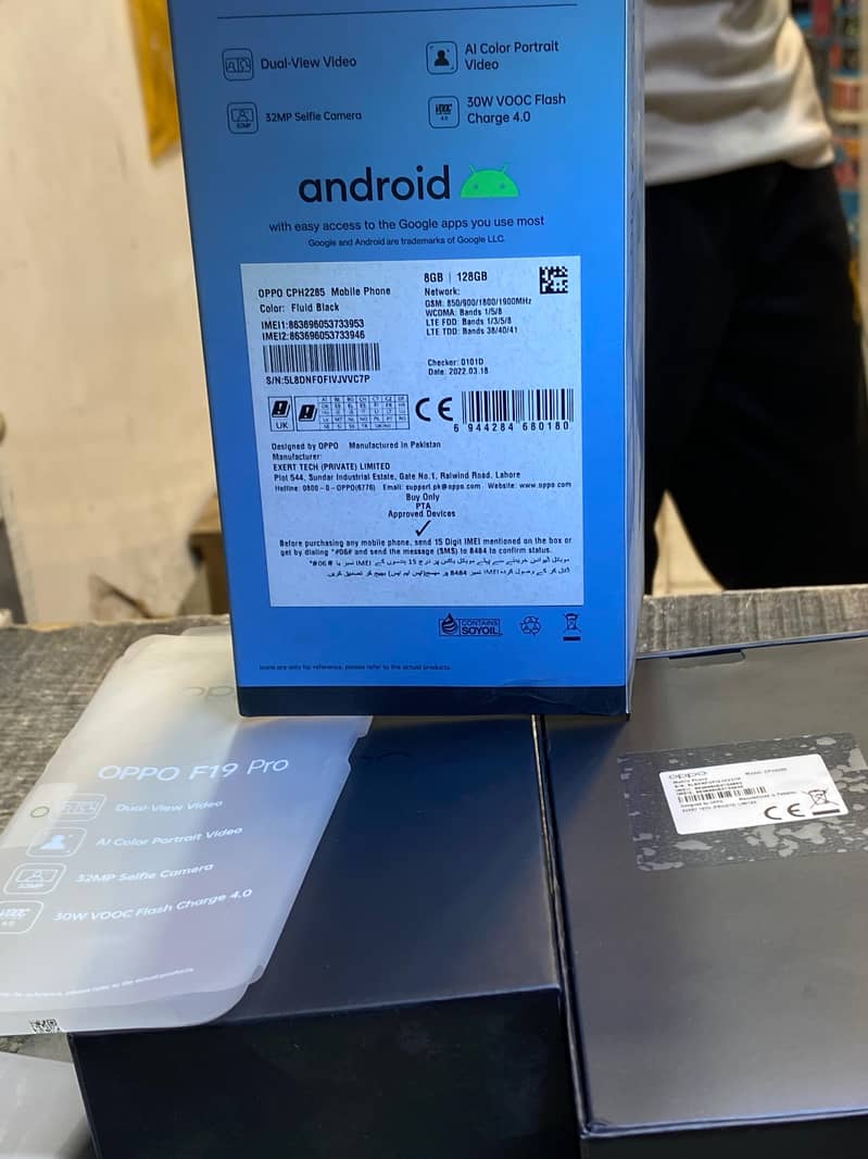 oppo F19 pro awesome condition complete box 3