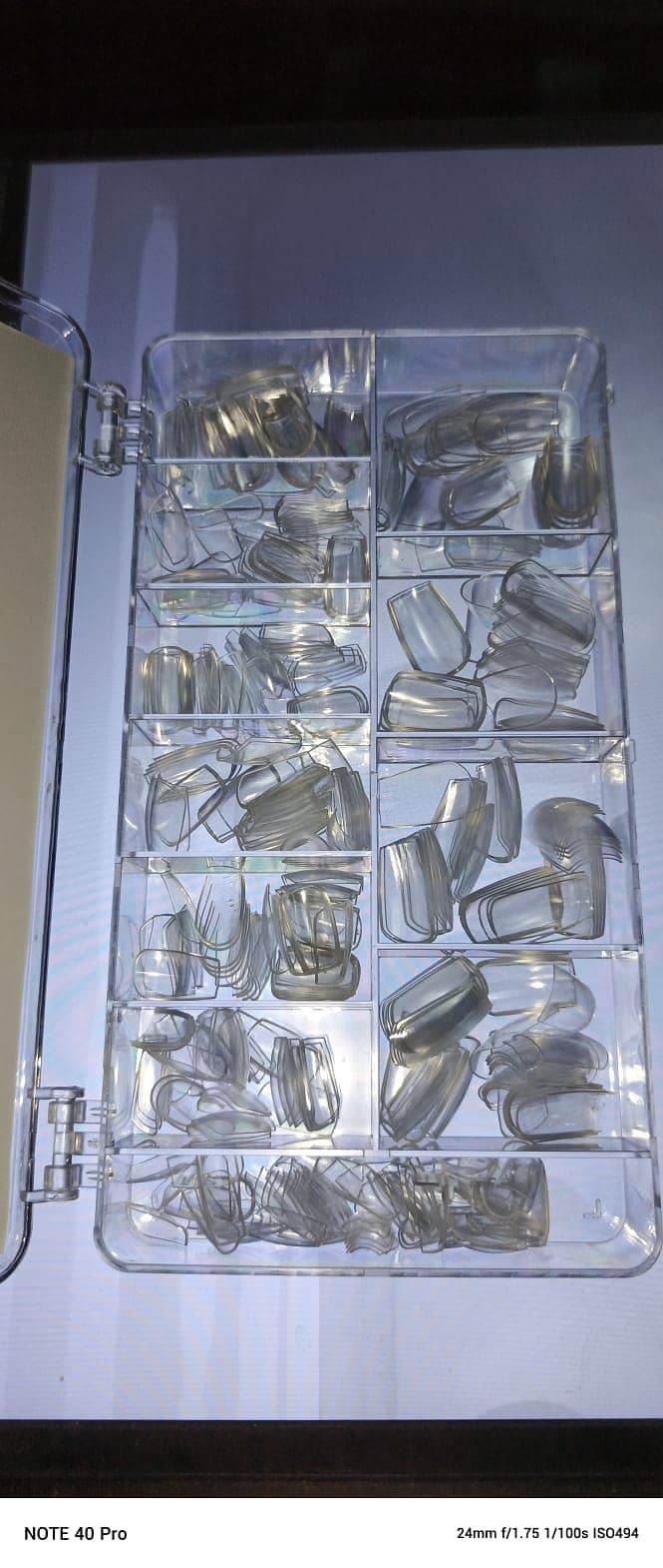 500pcs/box Clear Transparent Seamless Fake Nails . Free Delivery 1