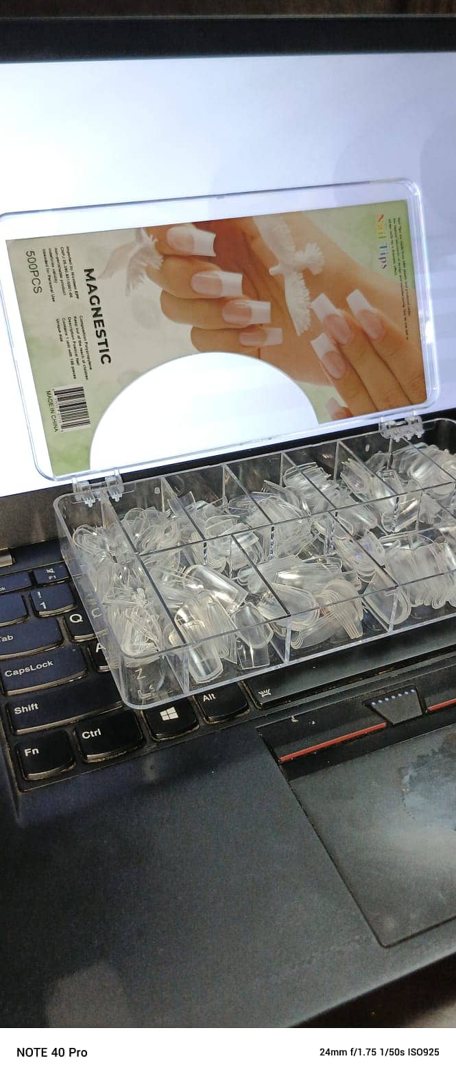 500pcs/box Clear Transparent Seamless Fake Nails . Free Delivery 0