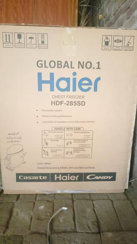 Haier Chest Freezer HDF-285sd Brand new 1