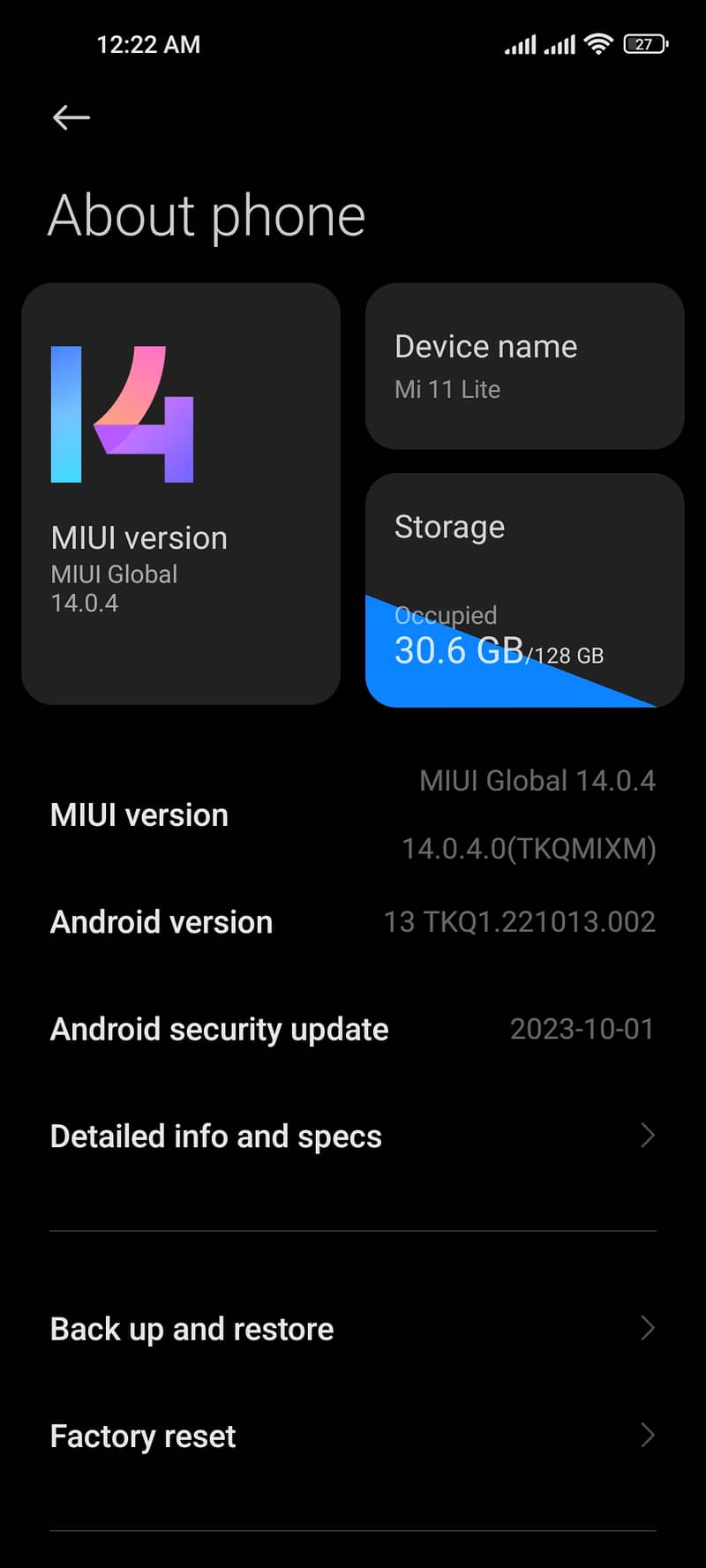 Mi 6+2ram 128 ROM 0