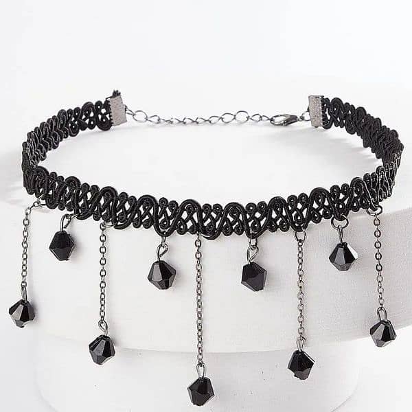 1 PC Elegant Black Lace choker 1