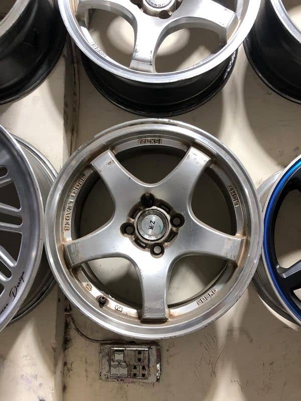 15 inch 100 pcd 7jj rims up for sale 0