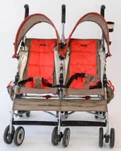 Twin/double stroller/pram/ push walker  , baby car seat