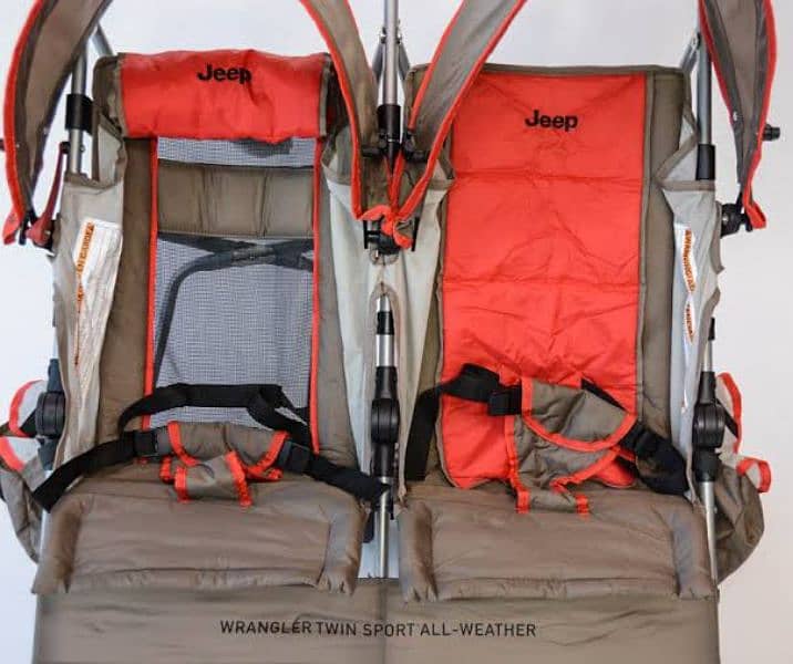 Brand new double stroller and a baby car seat 1