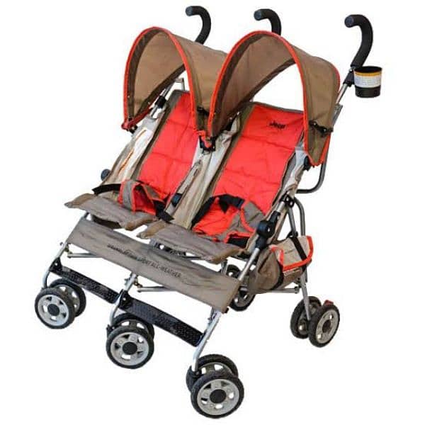 Brand new double stroller and a baby car seat 2