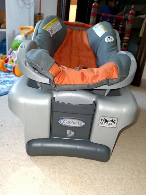 Brand new double stroller and a baby car seat 5