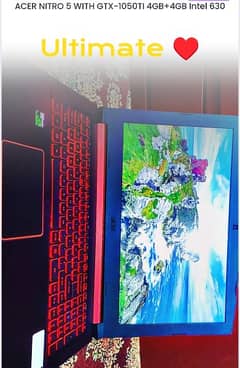 Acer NITRO-Gtx1050ti 4GB+4GB INTEL630 /Ssd512