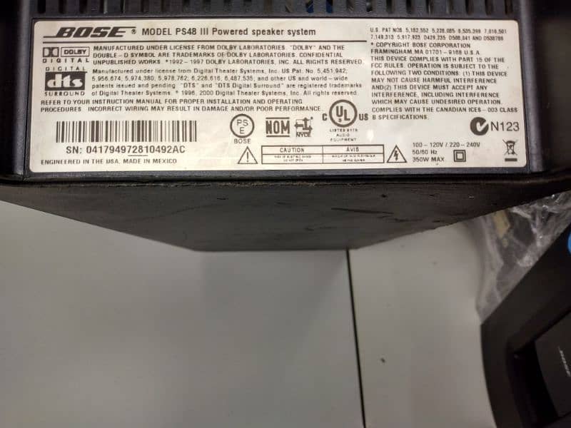 Bose subwoofer 5