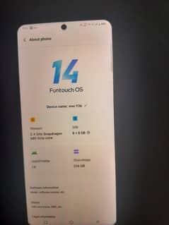 vivo y36 . . . 8+8. . . 256 full box. 03067463516 cal and watso conct nbr hii