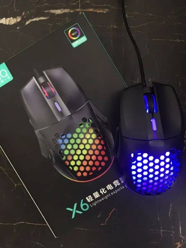 hp,razer,Logitech,altec optical gaming RGB mouse , with six colour 5